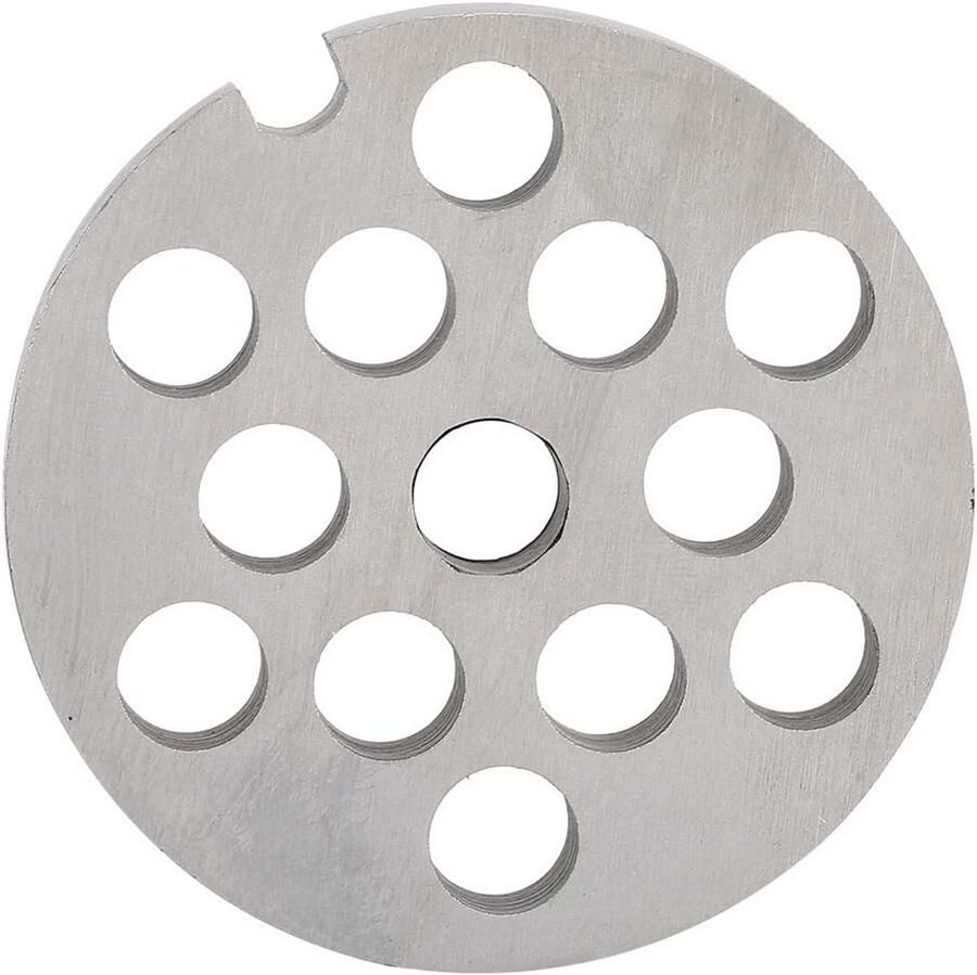 Dailygoody Vleesmolenplaat Vervangende accessoires Duurzaam roestvrij staal 8mm Geschikt voor vleesmolen Keukenaccessoire