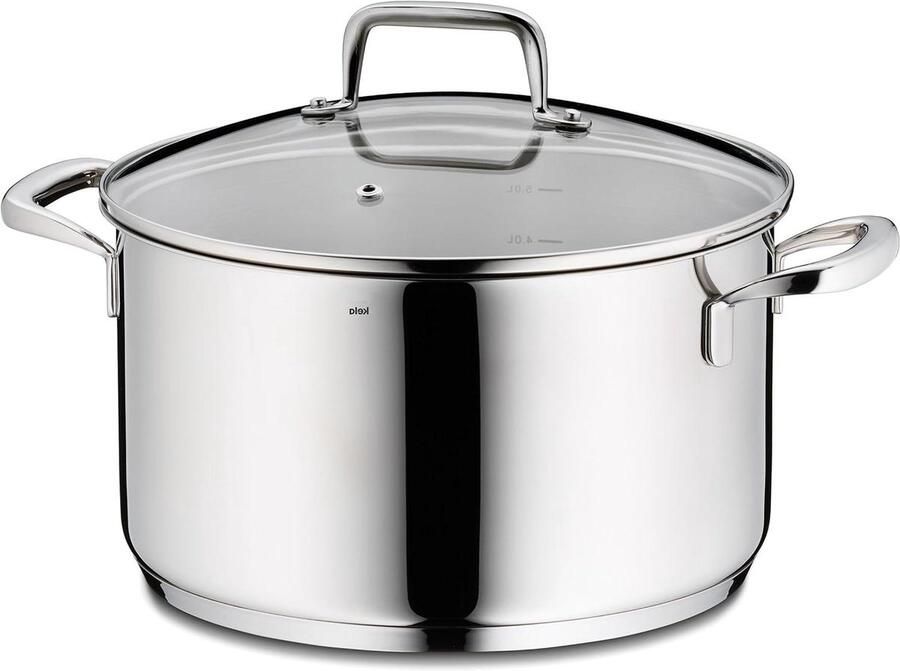 Vleespan Braadpan Stoofpan Vlees Bereiden Energiebesparende Capsulebodem 5.5 liter Gepolijst