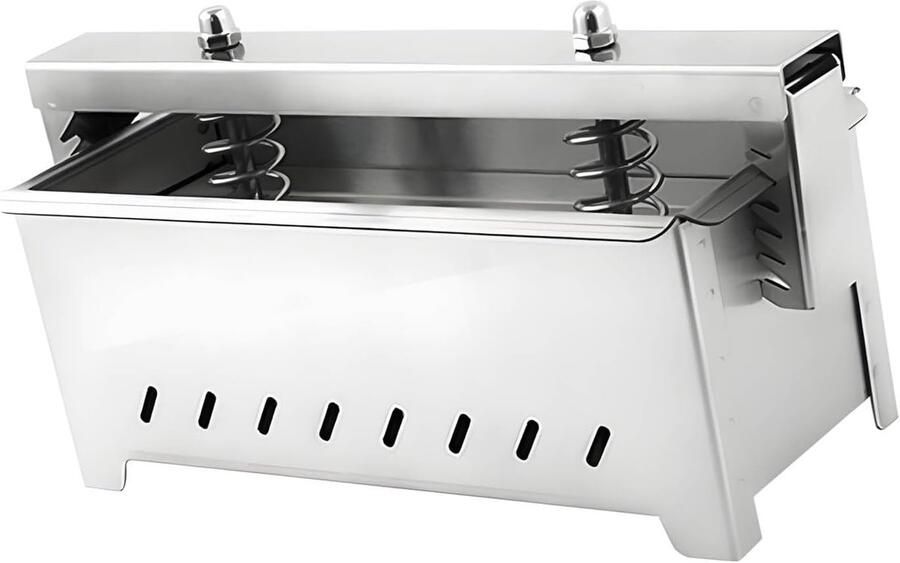 Vleespers Hamburger Vlees Vormer Hamburgers Maken Dubbele Veer Mechanisme 1KG Capaciteit Zilver