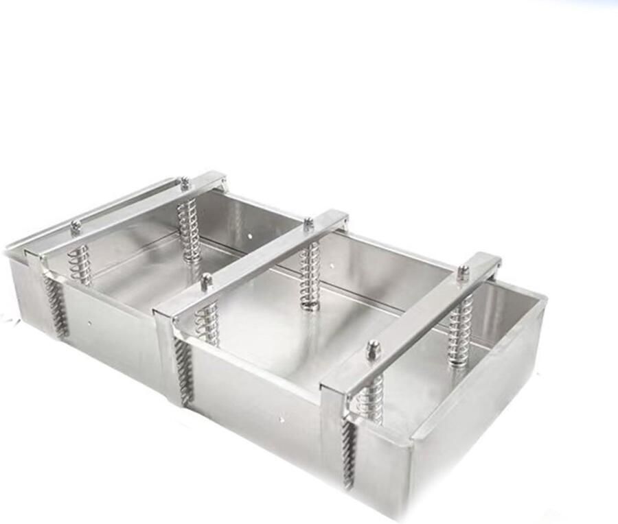 Vleespersvorm RVS Hamburger Vorm Gevulde Burgers Maken Met Compressieveer 10 kg Capaciteit Zilver