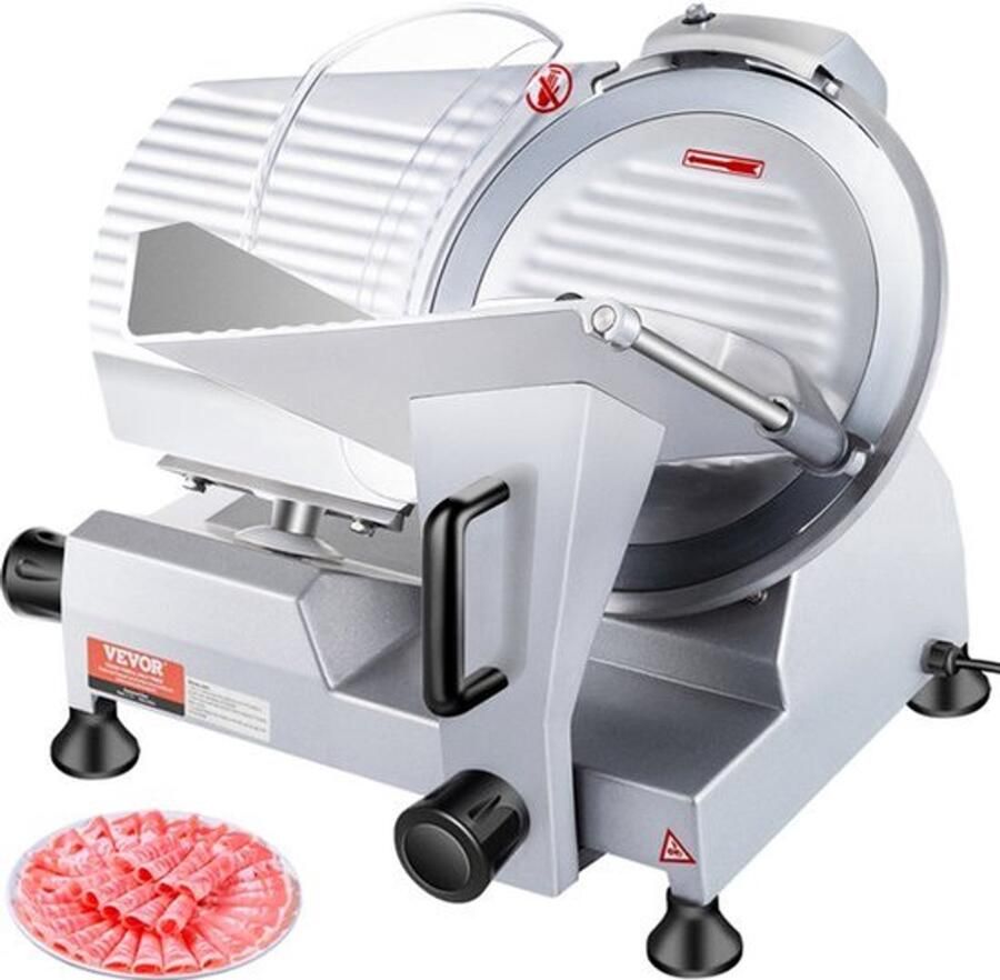 Vleessnijmachine Elektrisch 10inch 240W 350-400 RPM Koolstofstaal Mes Voor Thuis En Commercieel Gebruik
