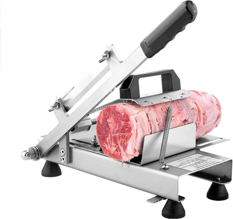 Vleessnijmachine Restaurant Keukenapparatuur Elektrisch Professioneel Snijden Verstelbare Dikte 43 kg Zilver