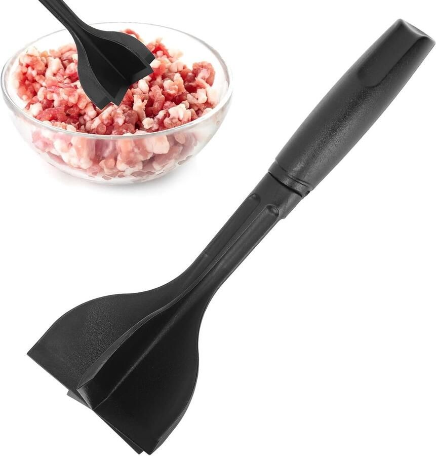 Vleesstamper Gehakt×2 Nylon Multifunctionele Hamburger Vleesmolen Op Hoge Temperatuur Vlees Chopper Voor Aardappelen Rundvlees Kalkoen Nylon Kookgerei Anti-aanbak Kookgerei