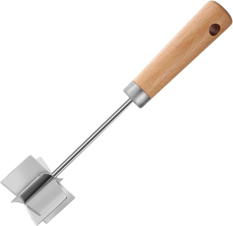Gehakt Hakker Vleesmolen Groentehakker Maaltijdvoorbereiding Zes Roestvrijstalen Messen 27 cm Zilver