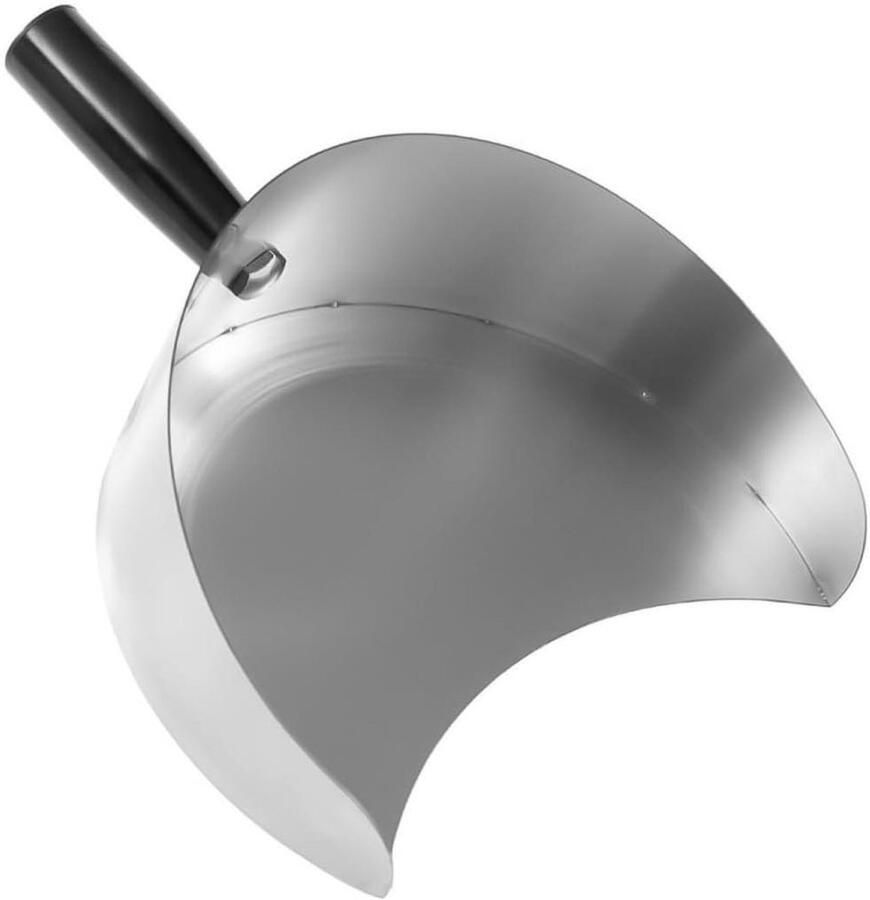 Vleesvangerpan Roestvrijstaal Dönerschep Kebabschep Vlees Grillen Ergonomische Handgreep 22.5 x 17.5 x 8 cm Zilver