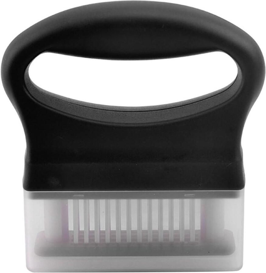 Vleesvermalser RVS Keuken Tool Bereiden van Vlees Comfortabele Grip 13.5 x 12.5 cm Zwart