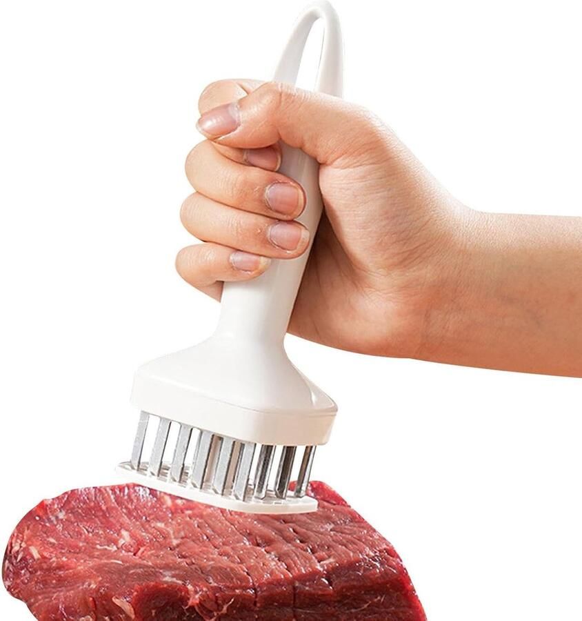 Vleesvermalser Machine Vleeshamer Vlees Malser Maken Ergonomische Handgreep 6.3 x 9.5 x 6.3 cm Wit