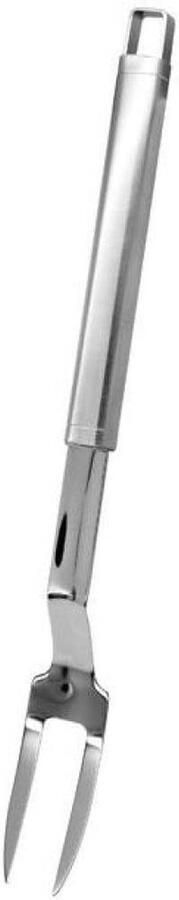 Vleesvork Keukengereedschap Koken en Grillen Ergonomisch Handvat 32 cm Zilver - Foto 1