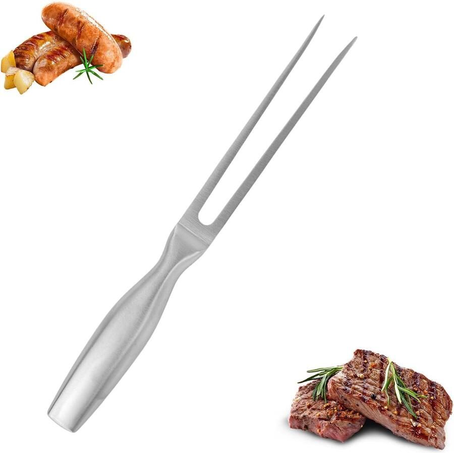 Vleesvork met Ergonomische Handgreep 27×2 3cm Professionele Vleesvork met Ergonomische Professionele Roestvrijstalen Vleesvorks Trancheervork Van Roestvrij Staal