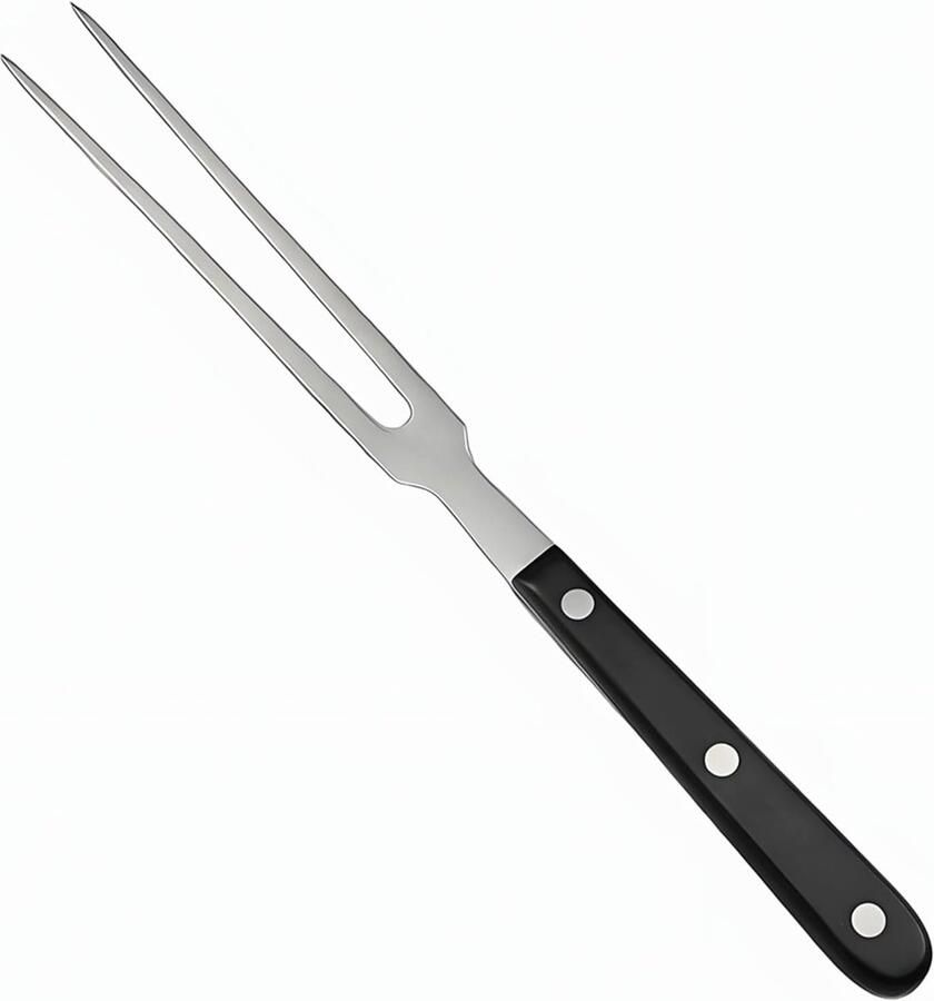 Vleesvork roestvrij staal met antislip kunststof handvat – roestvrije grillvork voor vlees braden en steaks ideaal voor het draaien en trancheren van HSYTEK