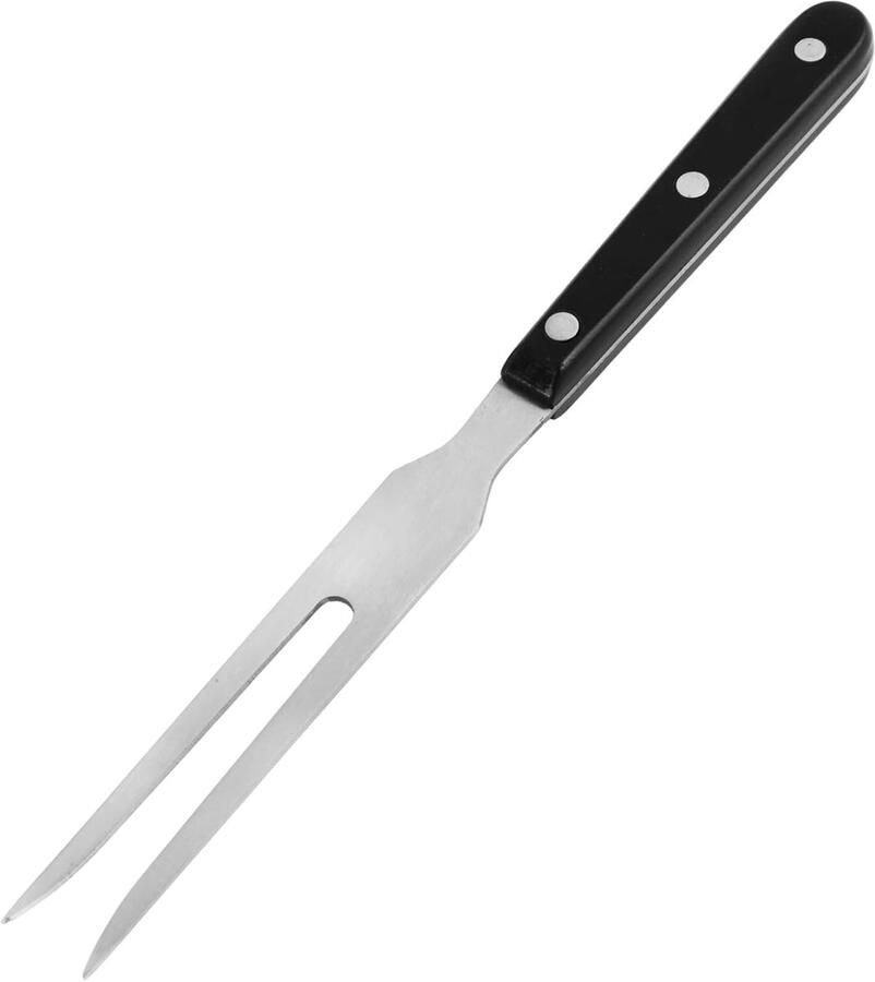 Vleesvork van roestvrij staal antislip bakeliet handvat voor barbecue en keuken ideaal voor het omdraaien en serveren van vlees en braden