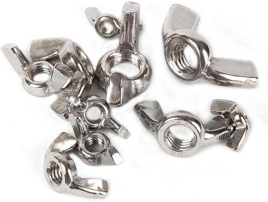 Vleugelmoeren Din315 M3-M12 304 RVS Bevestigingsmiddelen(M5 10pcs)