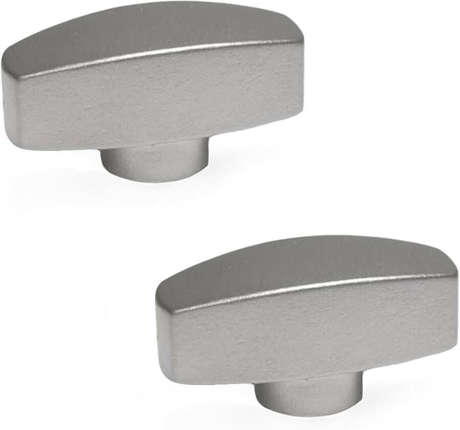 Vleugelmoeren GN 434-34-M6-MT roestvrij stalen fijngietwerk 2 stuks