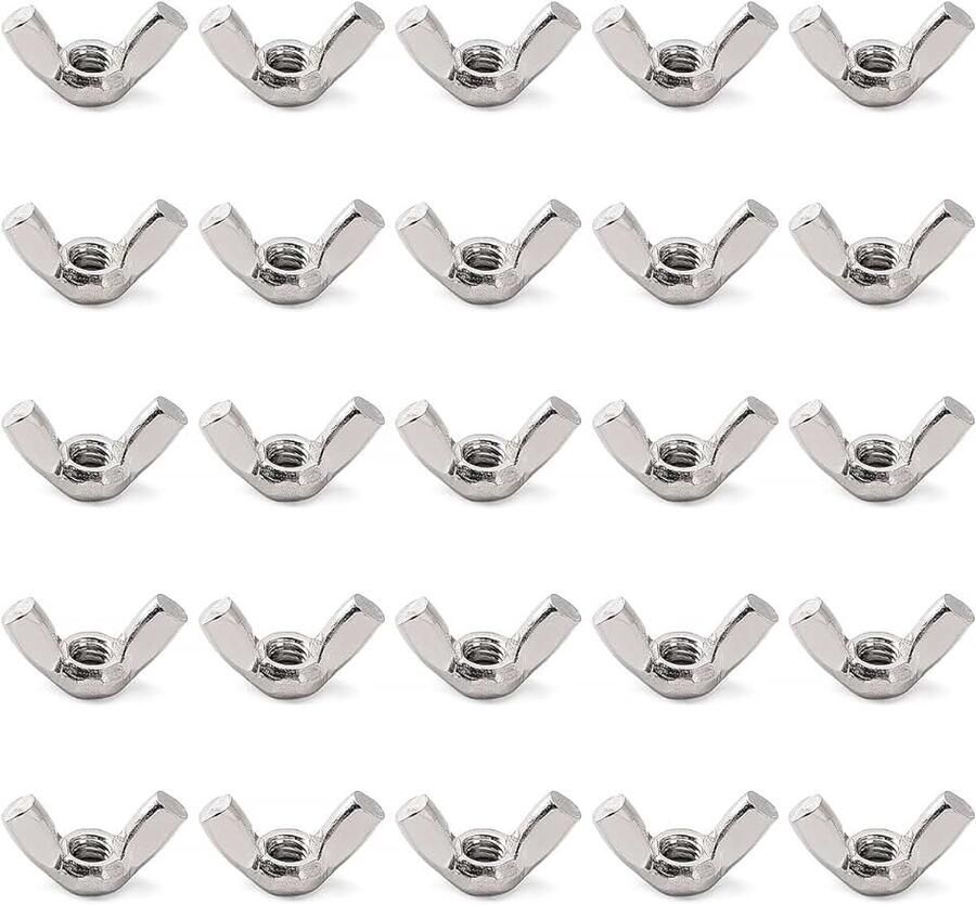 Vleugelmoeren Roestvrij Staal 304 Hand Aan te Draaien Moeren voor Doe-het-zelf Gereedschap Elektronische Apparaten en Hardware