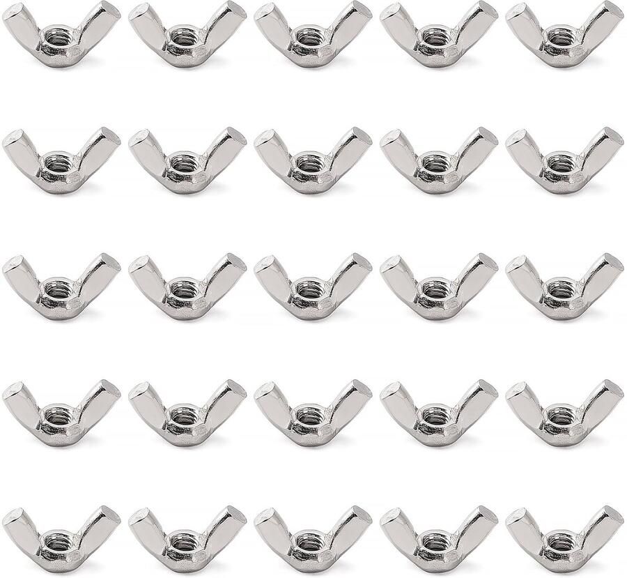 Vleugelmoeren Roestvrij Staal 304 Hand Aan te Draaien Moeren voor Doe-het-zelf Gereedschap Elektronische Apparaten en Hardware