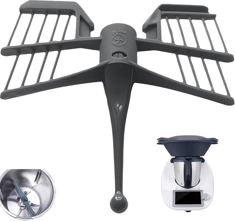Vlindergarde voor TM5 TM6 TM31 vlindermengmes Wisk voor het mengen van keukenmachine vervangende onderdelen keukenhulp mixer accessoire roererer vleermuisonderdelen (zwart)