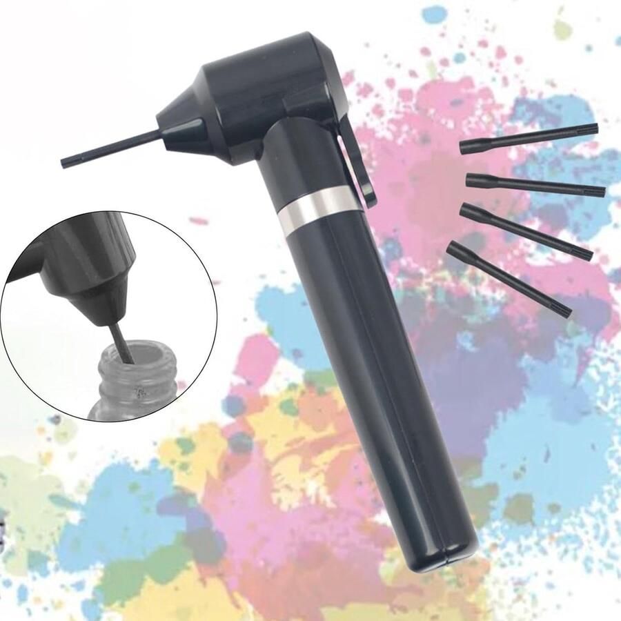 Vloeistofmixer Inktmengschudder Modelbouw kleuren Verstelbare roerstaven 14.7 x 11.1 cm Grijs