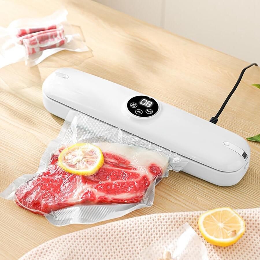 Voedsel Bewaar Machine Automatische Vacuüm Bewaarder Apparaten Chips Zak Verzegelaar Voor Keuken Huis En Vriezer Voor Het Verpakken Van Snacks Maaltijden Droog En