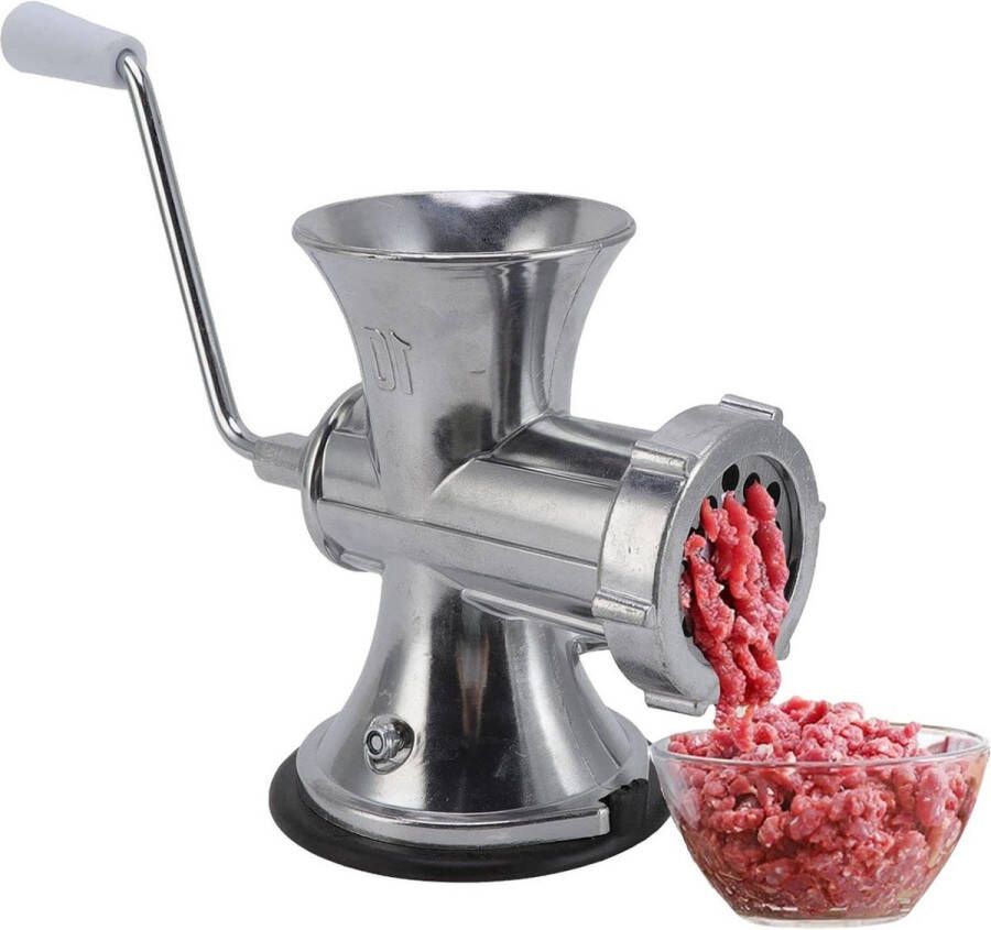 Voedsel Grinder Handleiding Hakmachine Zilver Zuignap Worst Vullen Tool Maker Thuis Restaurant Keuken Rundvlees Hakken