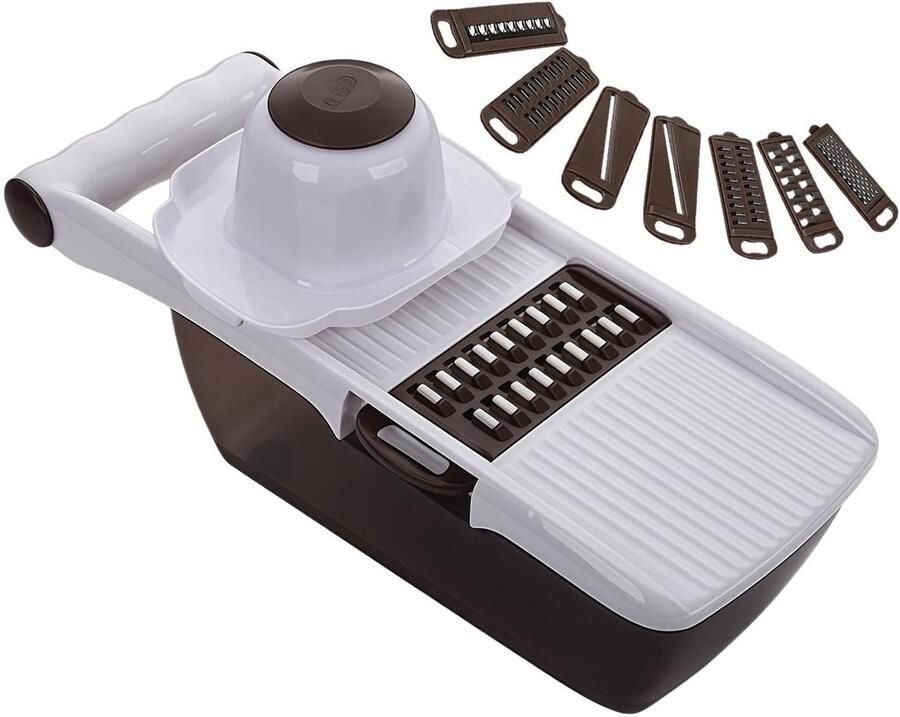 Voedsel Hakker Snijmachine Keuken Groenten Snijden Handmatig Multifunctioneel 29x12x10 cm Wit