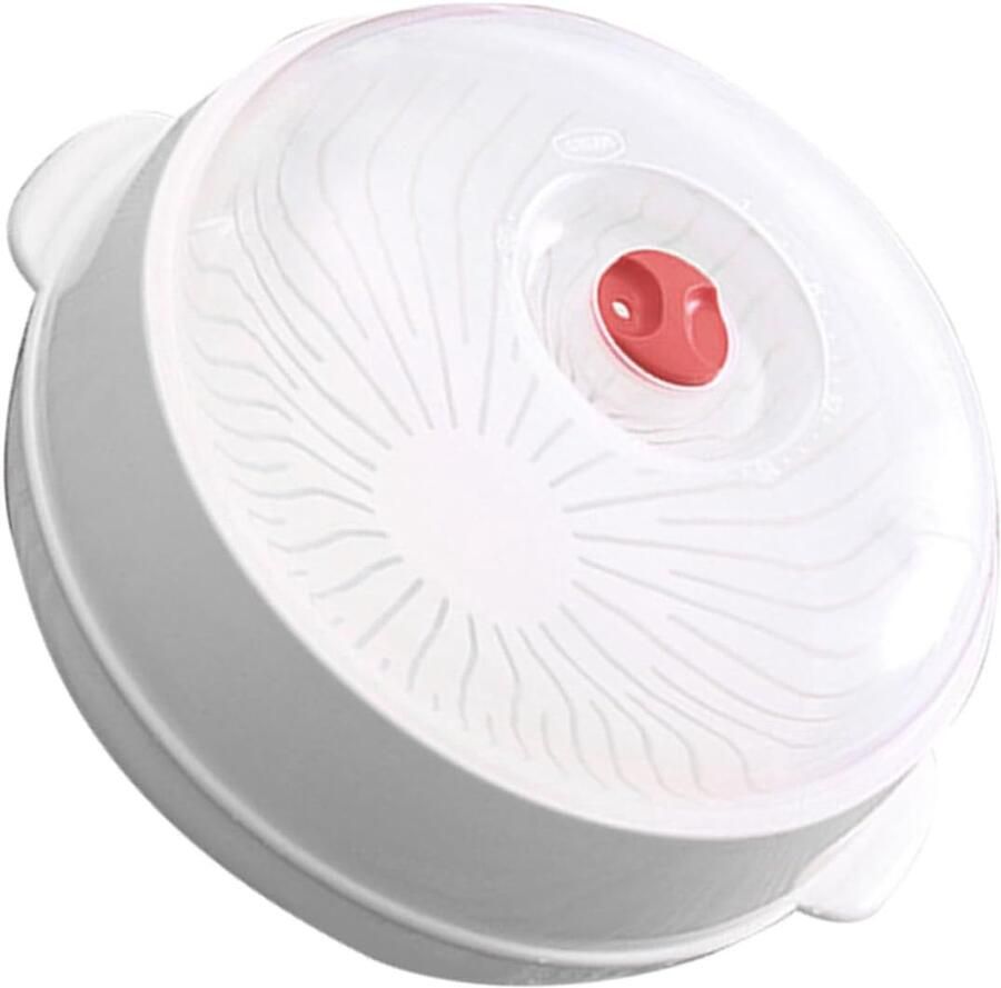 Voedsel Stomer Stoomkoker Gezond Koken Ventilatiegaten Deksel 25x25x14cm Wit
