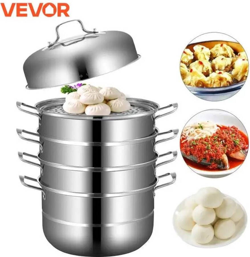 Voedsel Stomer Stoomkoker Stomer 5 Laags 30Cm Rvs Thuisstomer Stomer Chroom