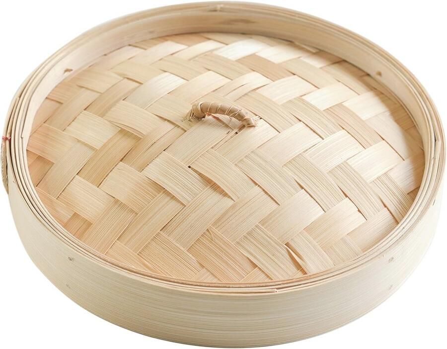 Voedsel Stoomboot Mand met Deksel Ø22cm (9 inch) van Bamboe