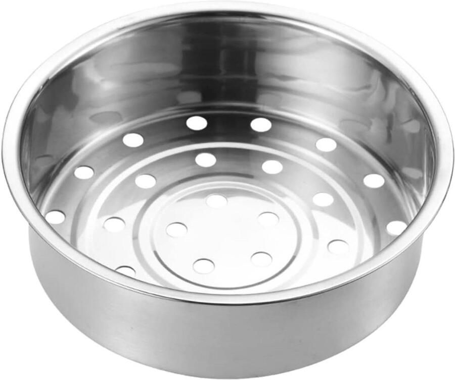 Voedsel Stoommand Stoominzet Groente Gezond Koken Fijne Gaten 21 cm Zilver