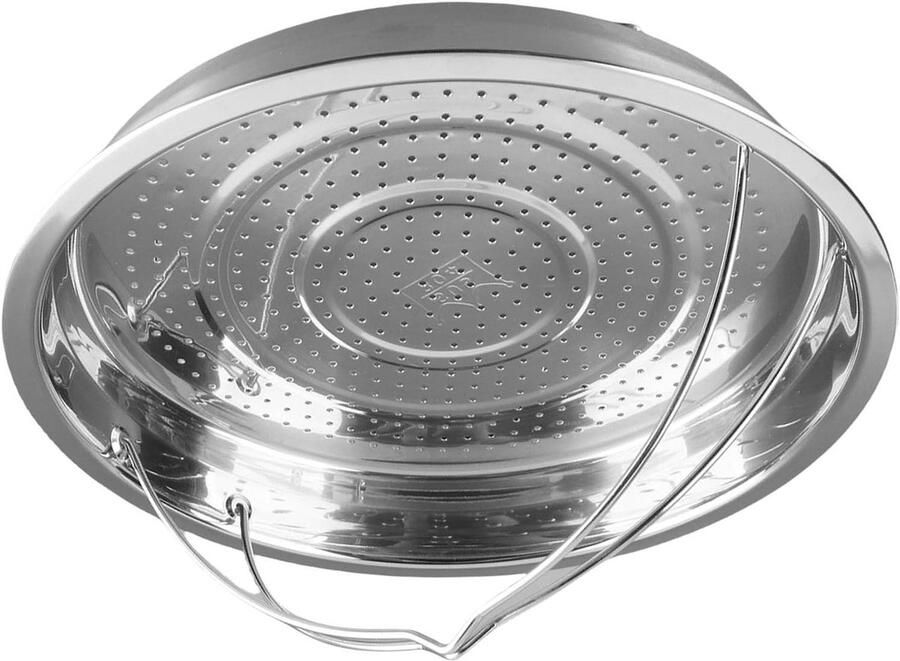 Voedsel stoommand Stoominzet groenten Gezond koken Geperforeerd ontwerp 1 stuk Zilver