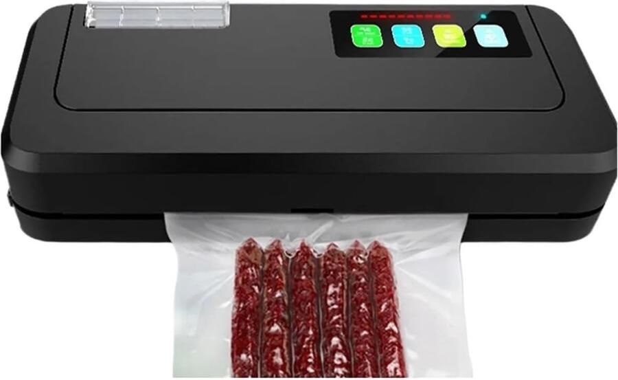 Voedsel Vacuümsealer Keuken Verpakker Voedsel Vers Houden Nat & Droog Afsluiten 39x14.8x7.2cm Zwart