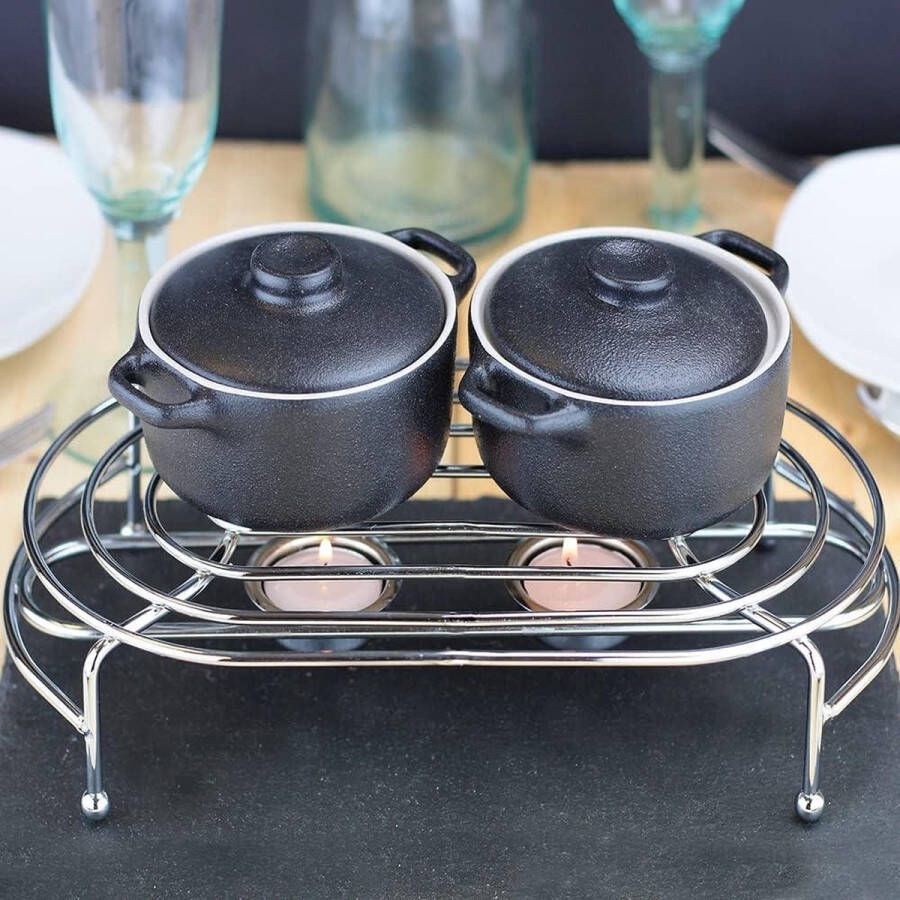 Voedsel warmer Draagbare Chrome voedselwarmer met USB-aansluiting