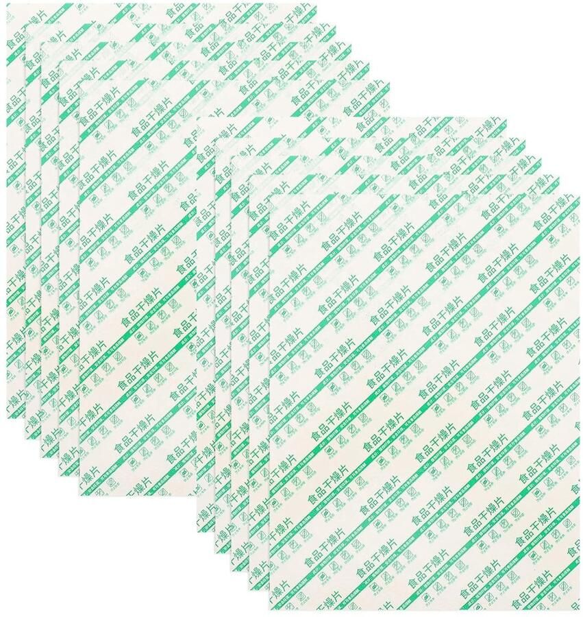 Voedselbewaar Droogvellen Vochtabsorberende Bladen Effectieve Vochtbestrijding Multifunctioneel Gebruik 20x15 cm Lichtgroen