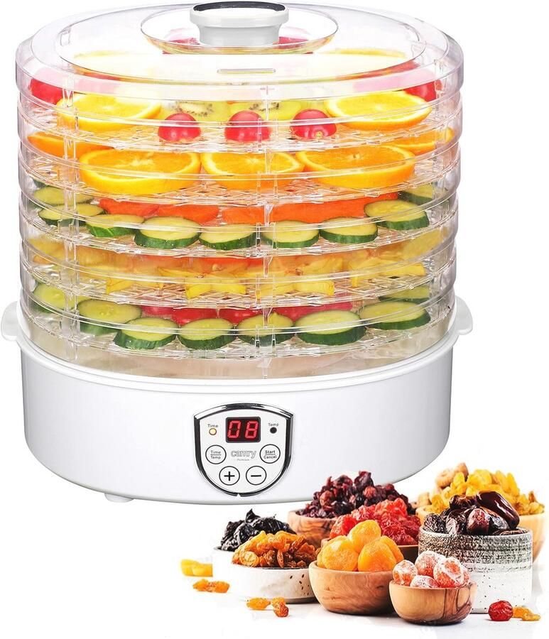 Voedseldroger 550 W Voedseldehydrator voor Langer Bewaren van Levensmiddelen