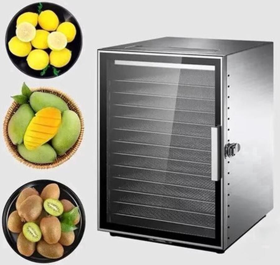 Voedseldroger 6 Lagen Efficiënt Droogproces 12.52 kg Gewicht Voor Fruit En Groenten Elektrische Droger