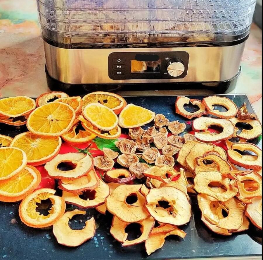 Voedseldroger – Dehydrator Droogoven Voedseldroger 5 Lades – Met Digitale Timer & Temperatuurregeling – BPA-vrij