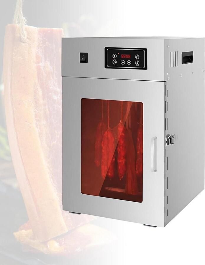 Voedseldroger Keuken Professionele Droger Roestvrij Stalen Vlees Droogkast Met Digitale Timer Voor Thuisgebruik of Professionele Horeca