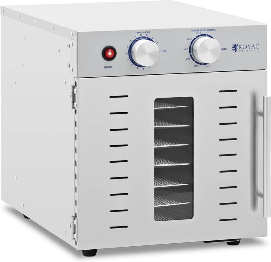 Voedseldroger met 8 RVS Roste 800W Temperatuurregeling - Foto 1