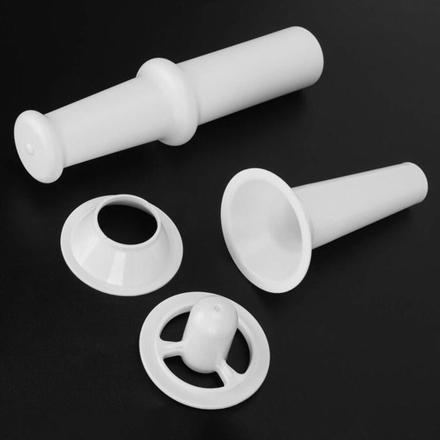 Worst Vul Nozzle Voedselduwer Kubbe Opzetstuk Vleesmolen Accessoire ABS Kunststof Eenvoudig te Reinigen Worstmaker - Foto 1