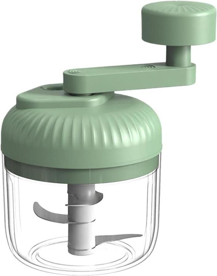 Voedselhakker Handmatig Keuken Hakmolen Maaltijden Voorbereiden Drie Snelheden 15x10x15 cm Groen