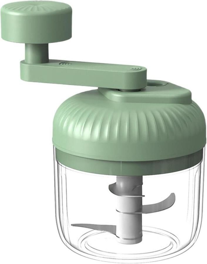 Voedselhakker Keukenmachine Maaltijdvoorbereiding Handmatig 3 snelheden 15x10x15 cm Groen
