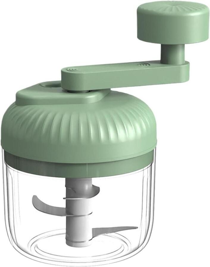 Voedselhakker Keukenmachine Maaltijdvoorbereiding Handmatige bediening 15x10x15 cm Groen
