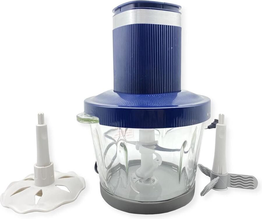Voedselhakselaar Keukenmachine Snel Ingrediënten Snijden Dubbele Snelheid 2 Liter Blauw