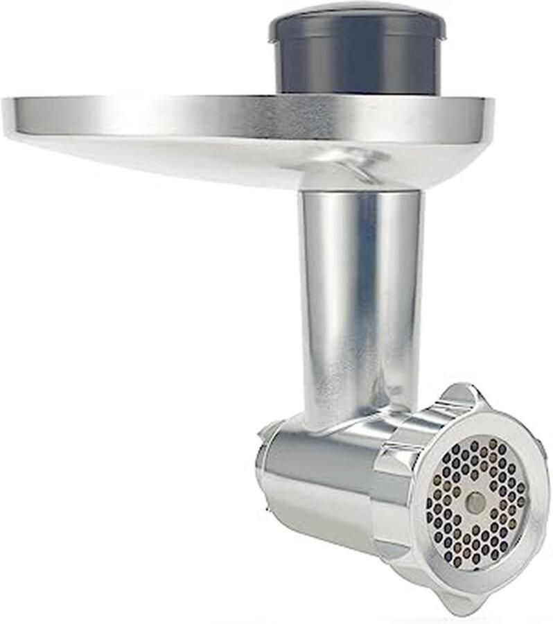 Voedselmolen Opzetstuk Keukenmachine Accessoire Zelf Gehakt Maken Inclusief Worstenmaker 3 Stalen Schijven Zilver
