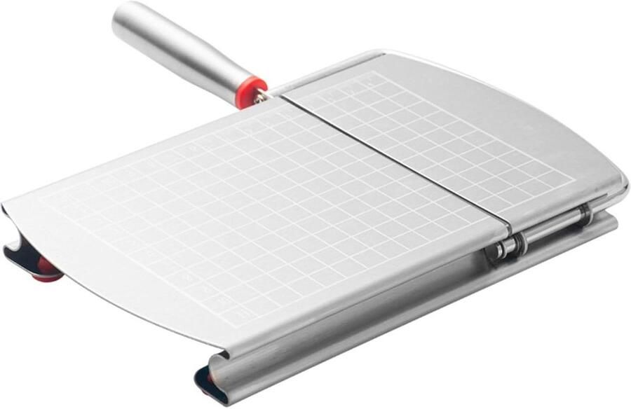Voedselsnijmachine Roestvrijstaal Snijmachine Vlees Kaas Gelijkmatig Snijden Precisie Snijoppervlak 10x10x20 cm Zilver