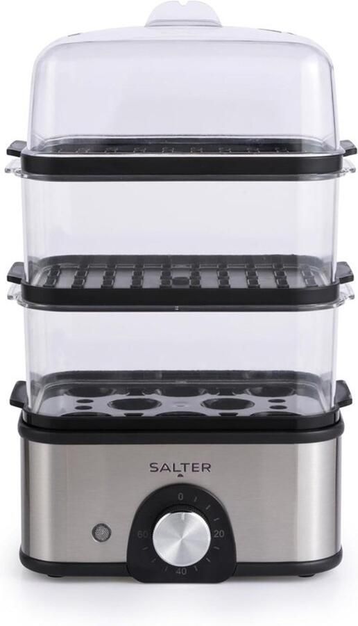 Voedselstomer Multicooker Gezond koken Samen bereiden 3 Liter Zilver