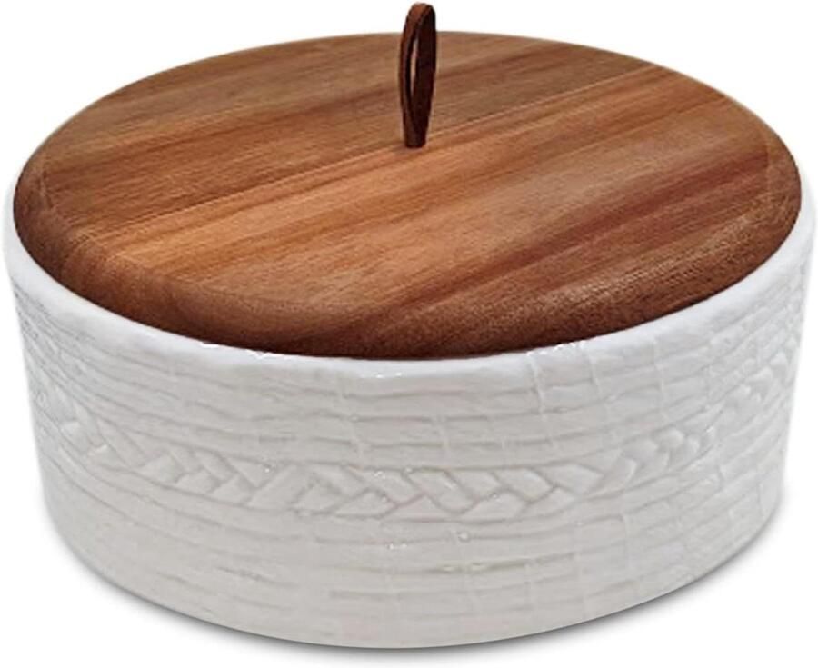 Voedselverwarmer Broodhouder Warme maaltijden Met deksel 2535 Kubieke inches Wit