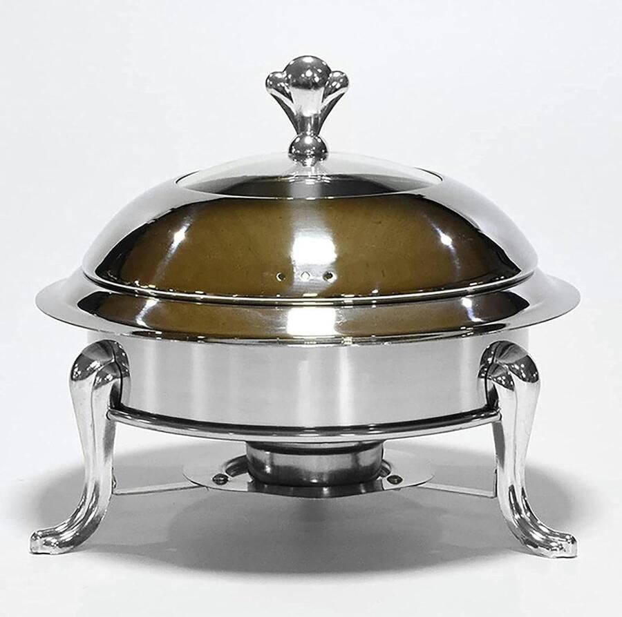 Voedselverwarmer Set Warmhoudlade Buffet Feesten Warm Houden Roestvrij Staal Maten Zilver