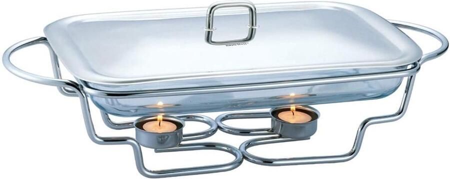 Voedselverwarmer Warmhoudcontainer Eten Warm Houden Hittebestendig Glas 30 Liter Zilver