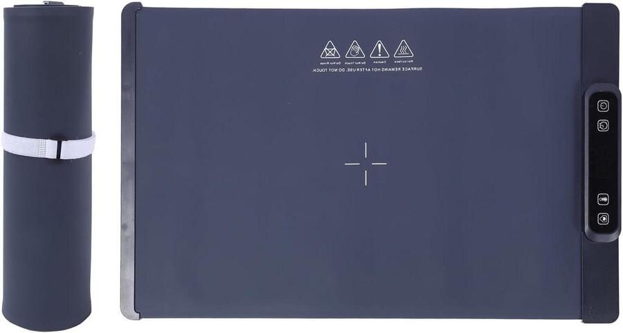 Voedselverwarmingsmat Hete Plaat Voedsel Eten Warm Houden Snelle Opwarming 10 Sec 61x38.1cm Donkerblauw