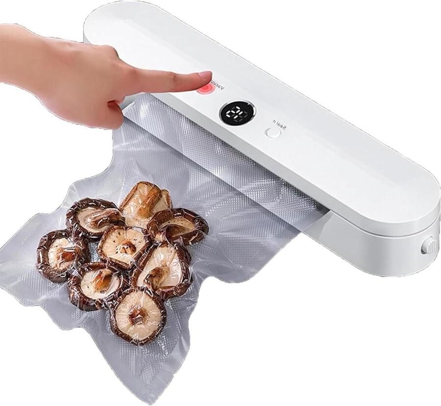Voedselverzegelaar Vacumeermachine keuken Voedsel bewaren Krachtige zuigkracht 28 Cm brede seal Zwart